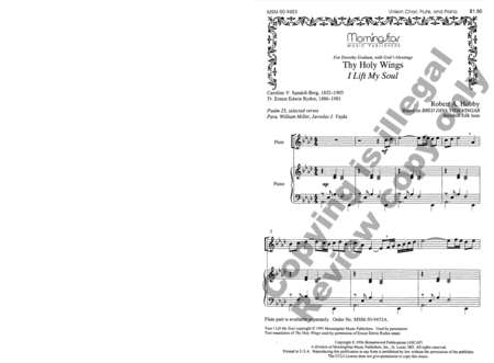 Thy Holy Wings I Lift My Soul (Choral Score) image number null