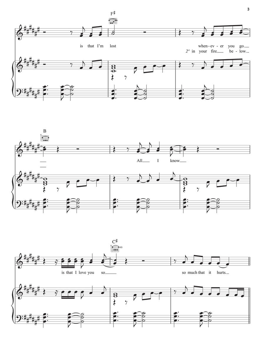 Ink Piano, Vocal, Guitar scores gallery preview page 3