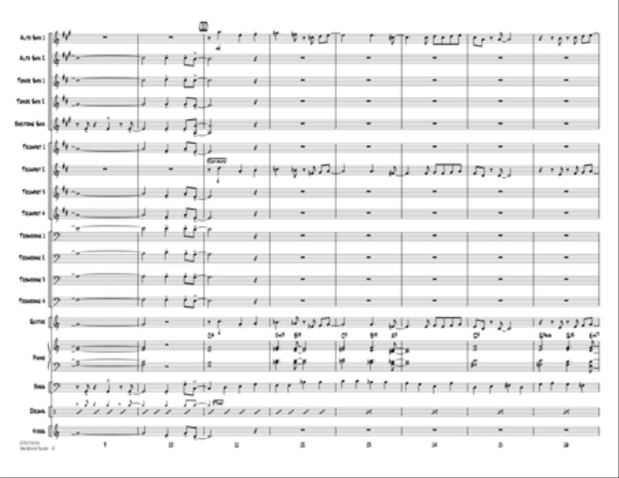 Yardbird Suite (arr. Mark Taylor) - Conductor Score (Full Score) Jazz Ensemble scores gallery preview page 2