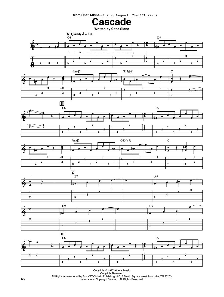 Cascade Cascade Acoustic Guitar scores gallery preview page 1