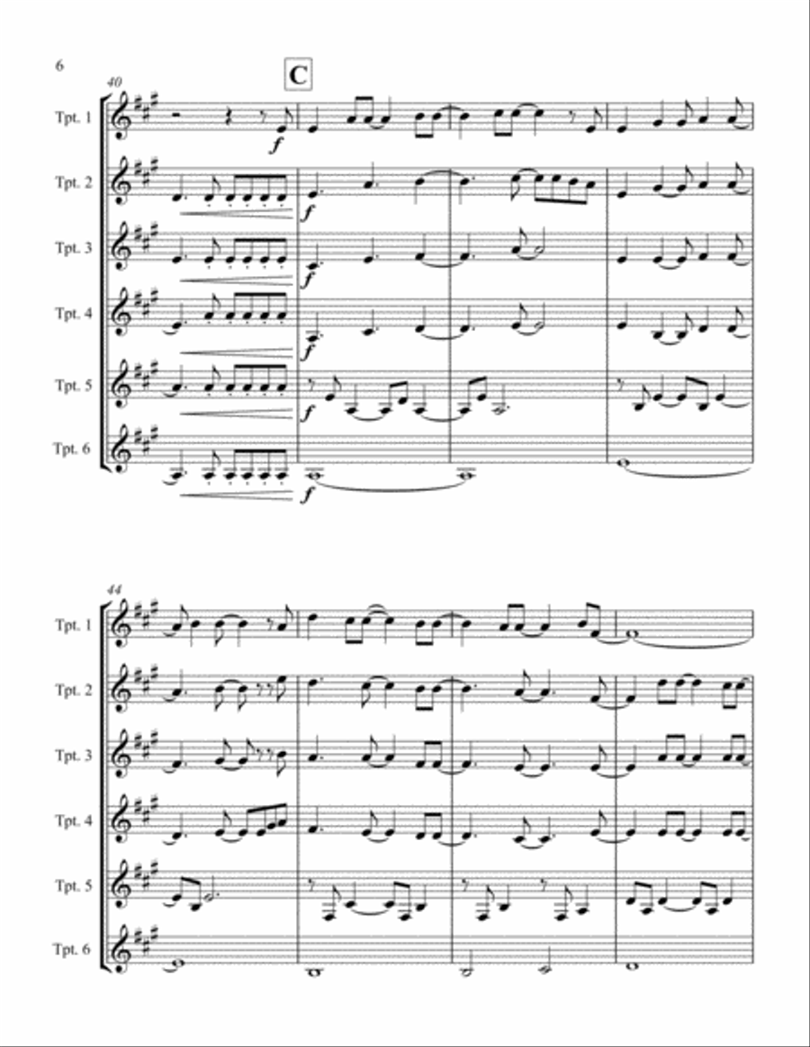 A Million Dreams Trumpet Solo scores gallery preview page 6
