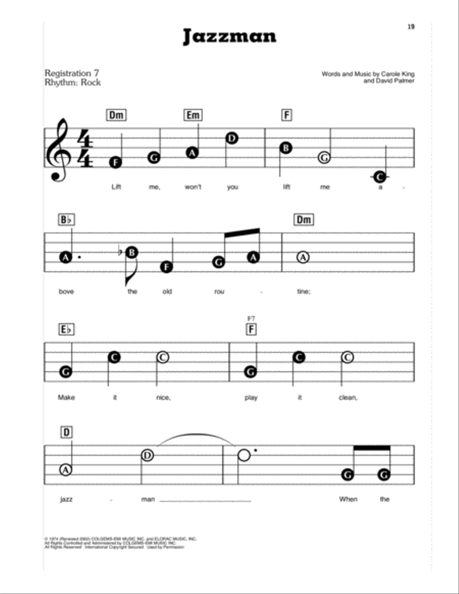 Jazzman Electronic Keyboard scores gallery preview page 1