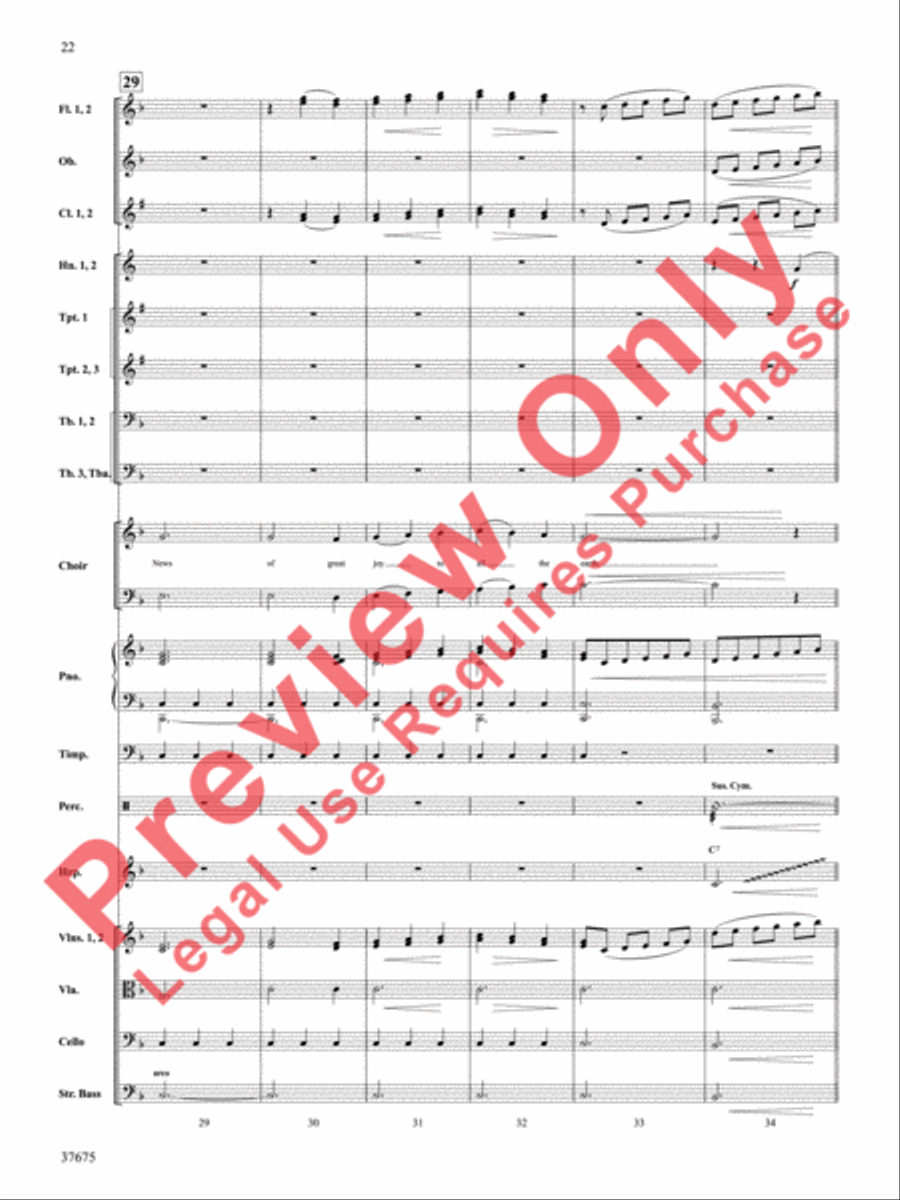 Festival of Carols Choir scores gallery preview page 23
