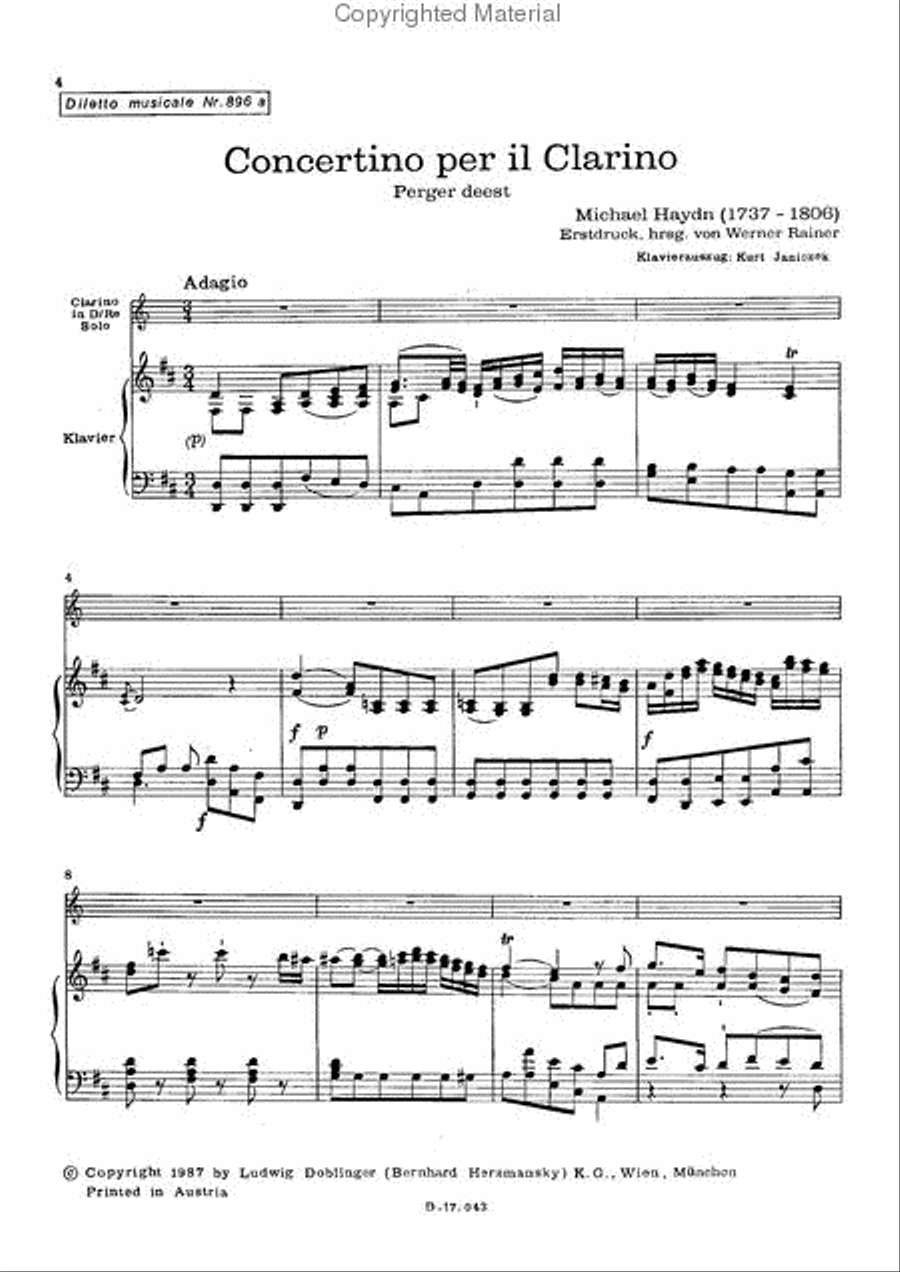 Concertino D-Dur Concertino D-Dur Trumpet scores gallery preview page 2
