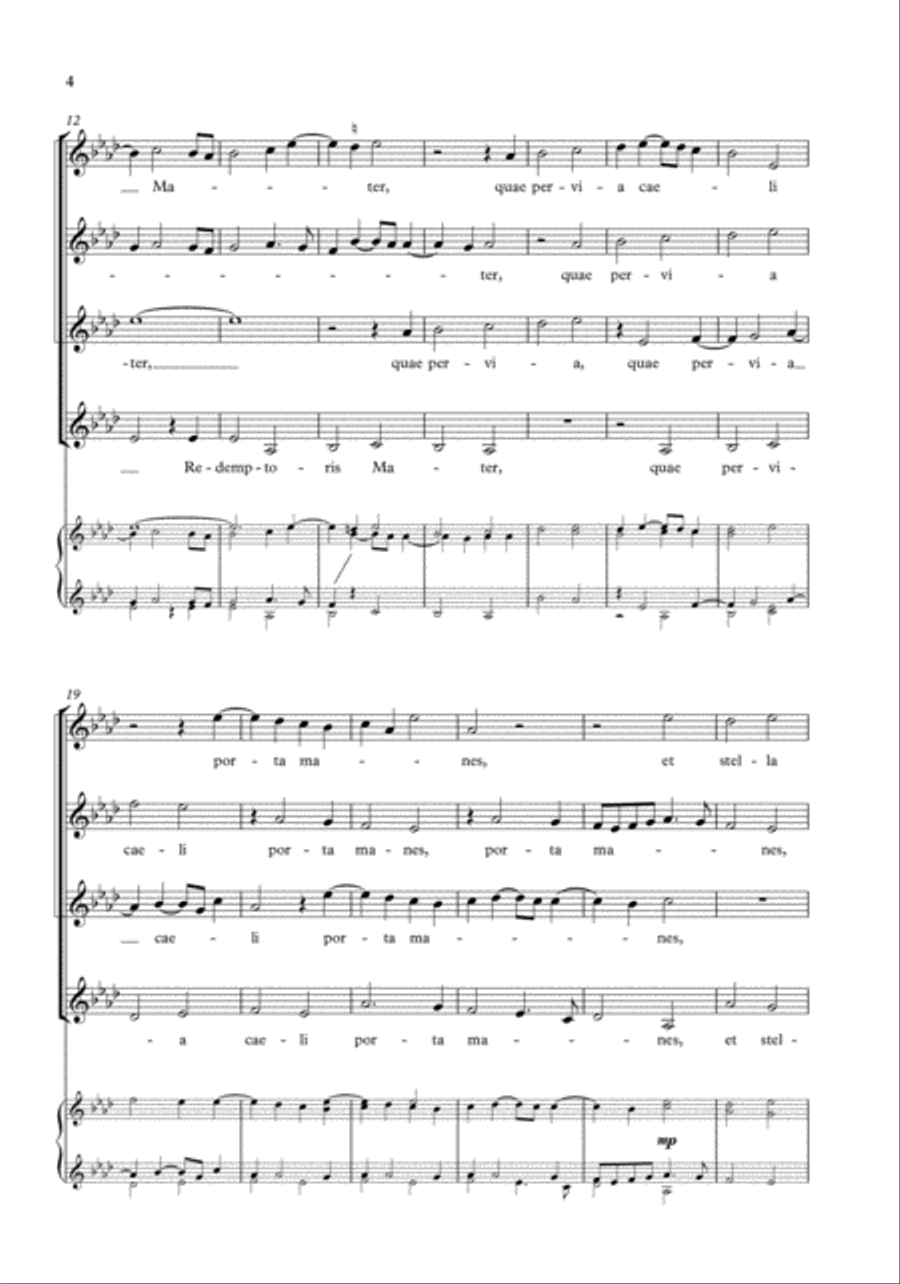 Alma Redemptoris Mater SSSA scores gallery preview page 3