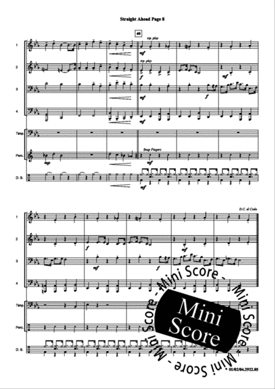 Straight Ahead Concert Band scores gallery preview page 12