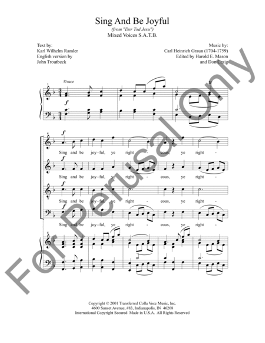 Sing And Be Joyful 4-Part scores gallery preview page 2