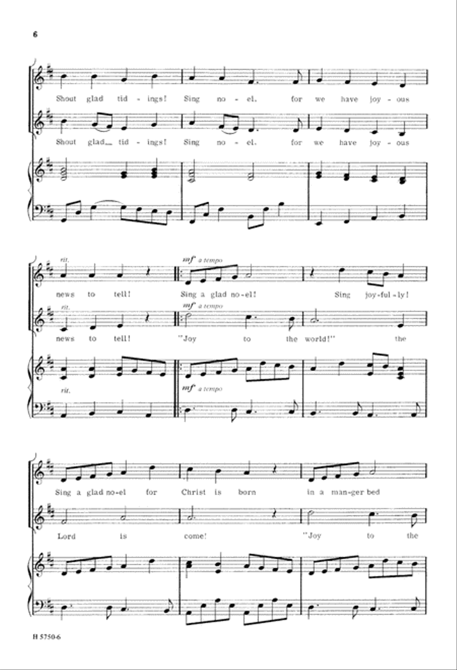 Sing a Glad Noel Sing a Glad Noel 2-Part scores gallery preview page 7