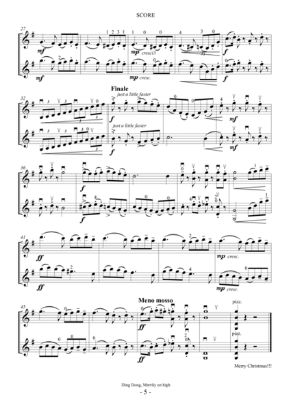 Christmas Carols for 2 Violins Vol.II image number null
