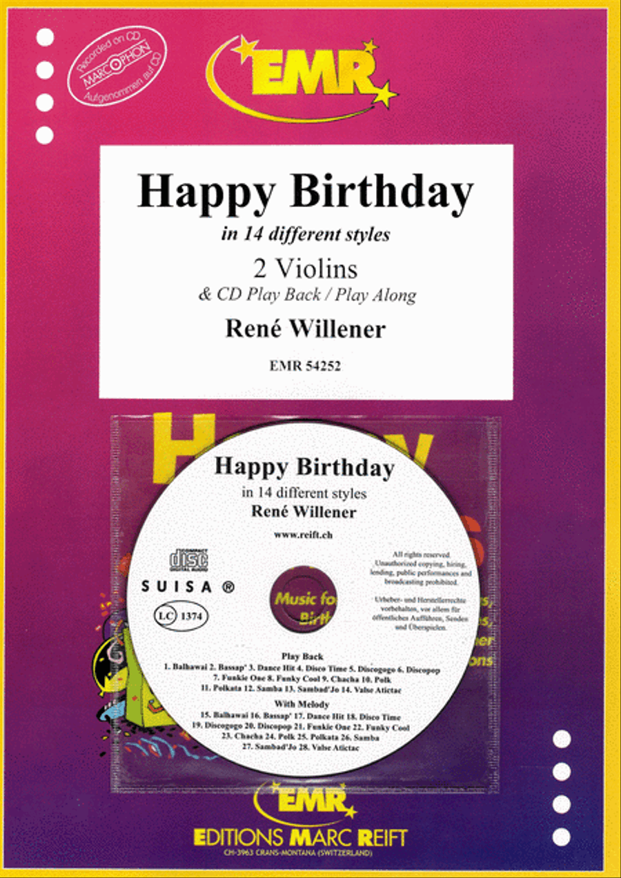 Happy Birthday Happy Birthday Violin scores gallery preview page 1