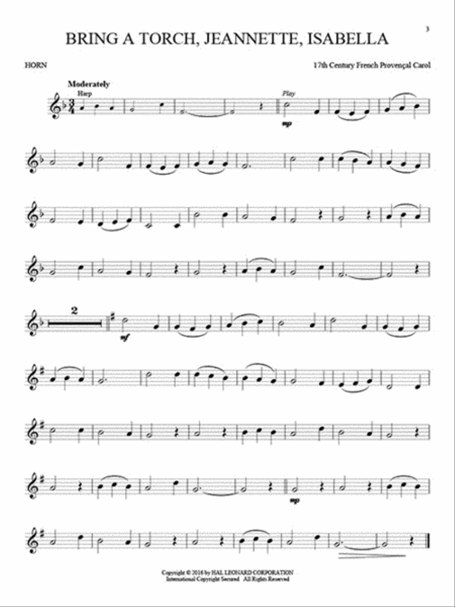 Christmas Classics for Horn Horn scores gallery preview page 4