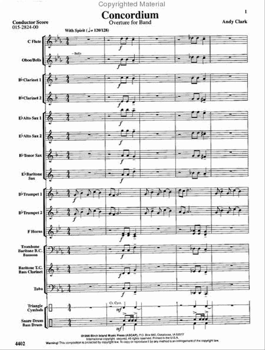Concordium Concert Band scores gallery preview page 2