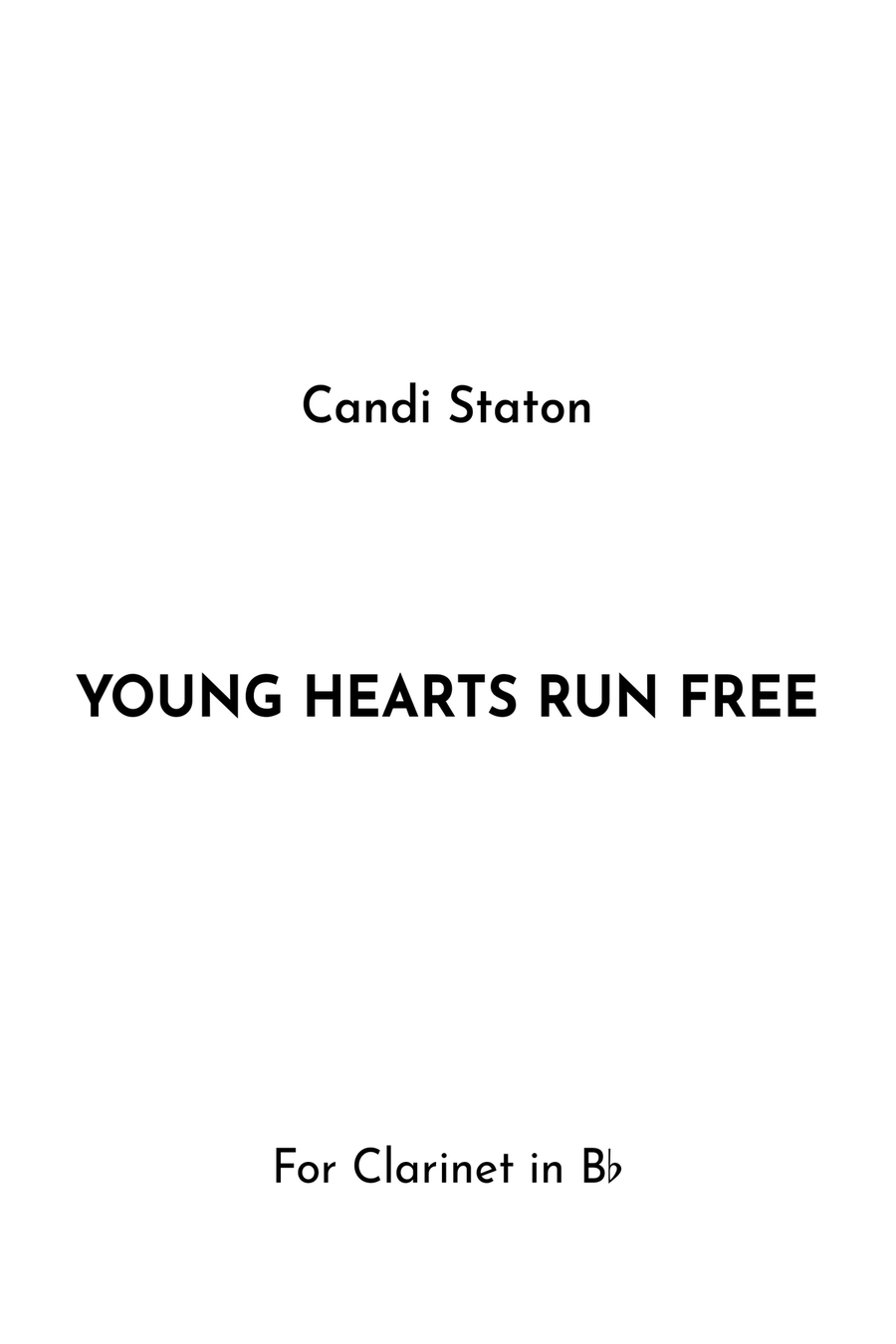 Young Hearts Run Free B-Flat Clarinet scores gallery preview page 1