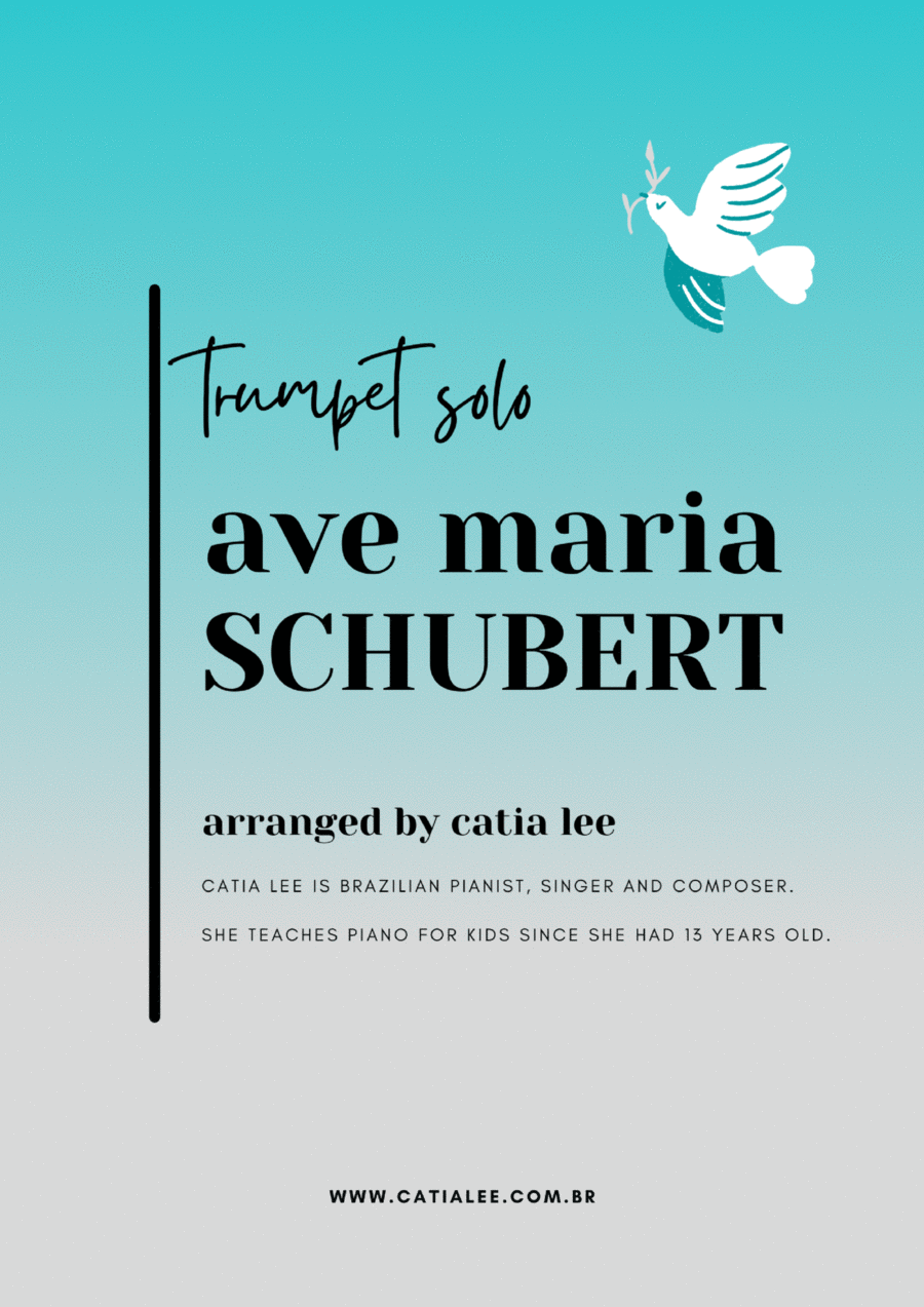 Ave Maria - Schubert for Trumpet solo - Eb major B-Flat Trumpet scores gallery preview page 1