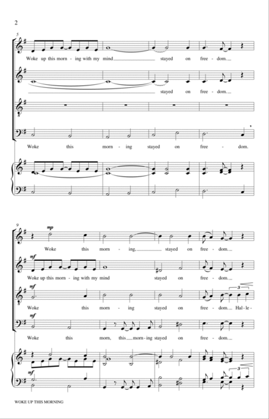 Woke Up This Morning Woke Up This Morning 4-Part scores gallery preview page 2