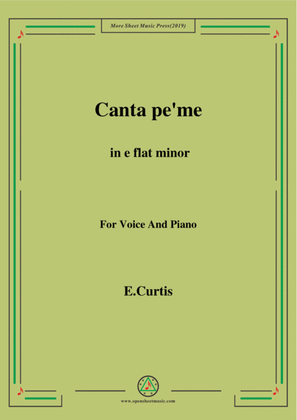 De Curtis-Canta pe' me in e flat minor