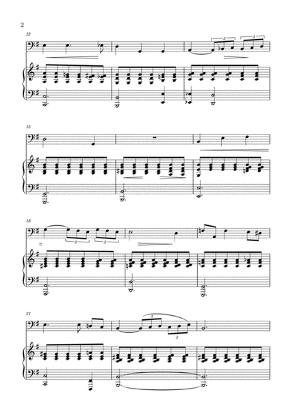 Fauré - Après un Rêve (for Double Bass and Piano) image number null