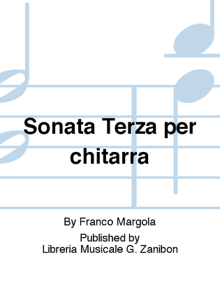 Book cover for Sonata Terza per chitarra