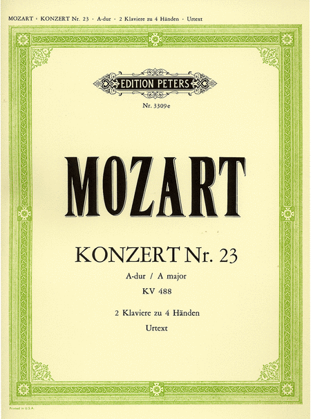 Wolfgang Amadeus Mozart: Piano Concerto No. 23 In A Major, K. 488
