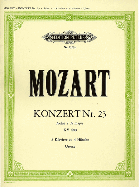Piano Concerto No. 23 In A Major, K. 488