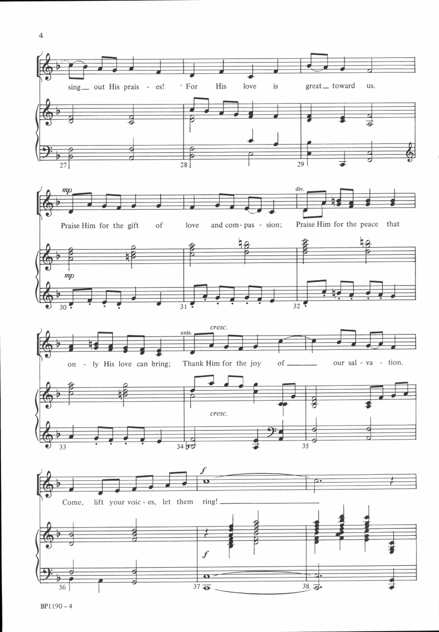 O Praise the Lord O Praise the Lord 2-Part scores gallery preview page 4