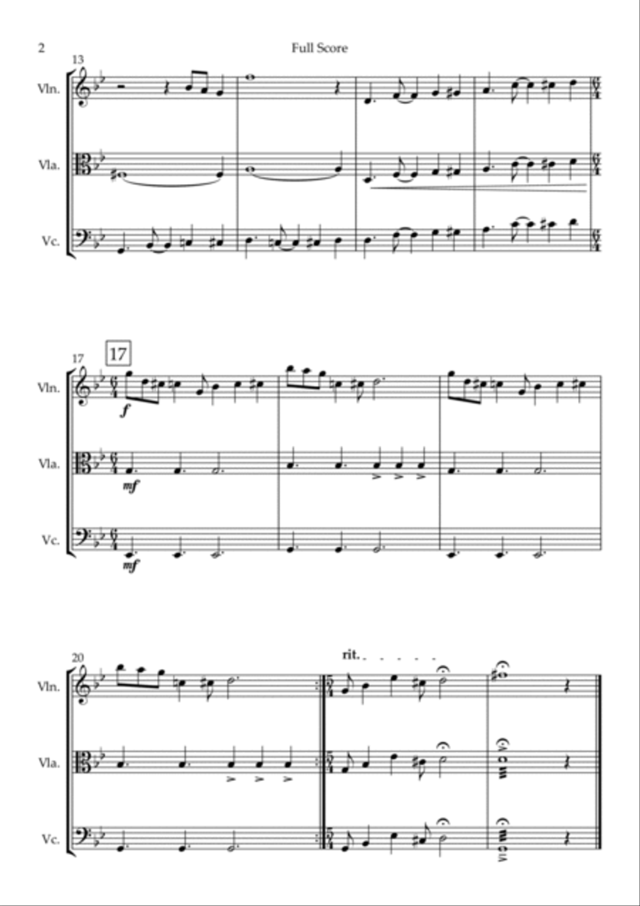 The Incredibles (main Theme) String Trio scores gallery preview page 2