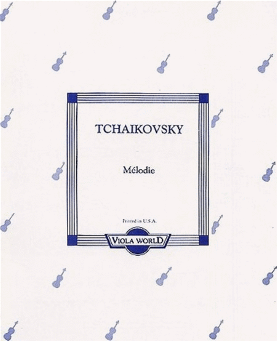 Tchaikovsky - Melodie Viola/ Piano