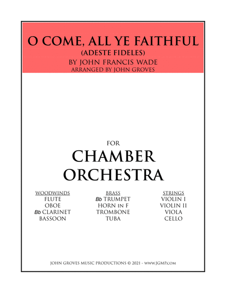 O Come, All Ye Faithful - Chamber Orchestra image number null