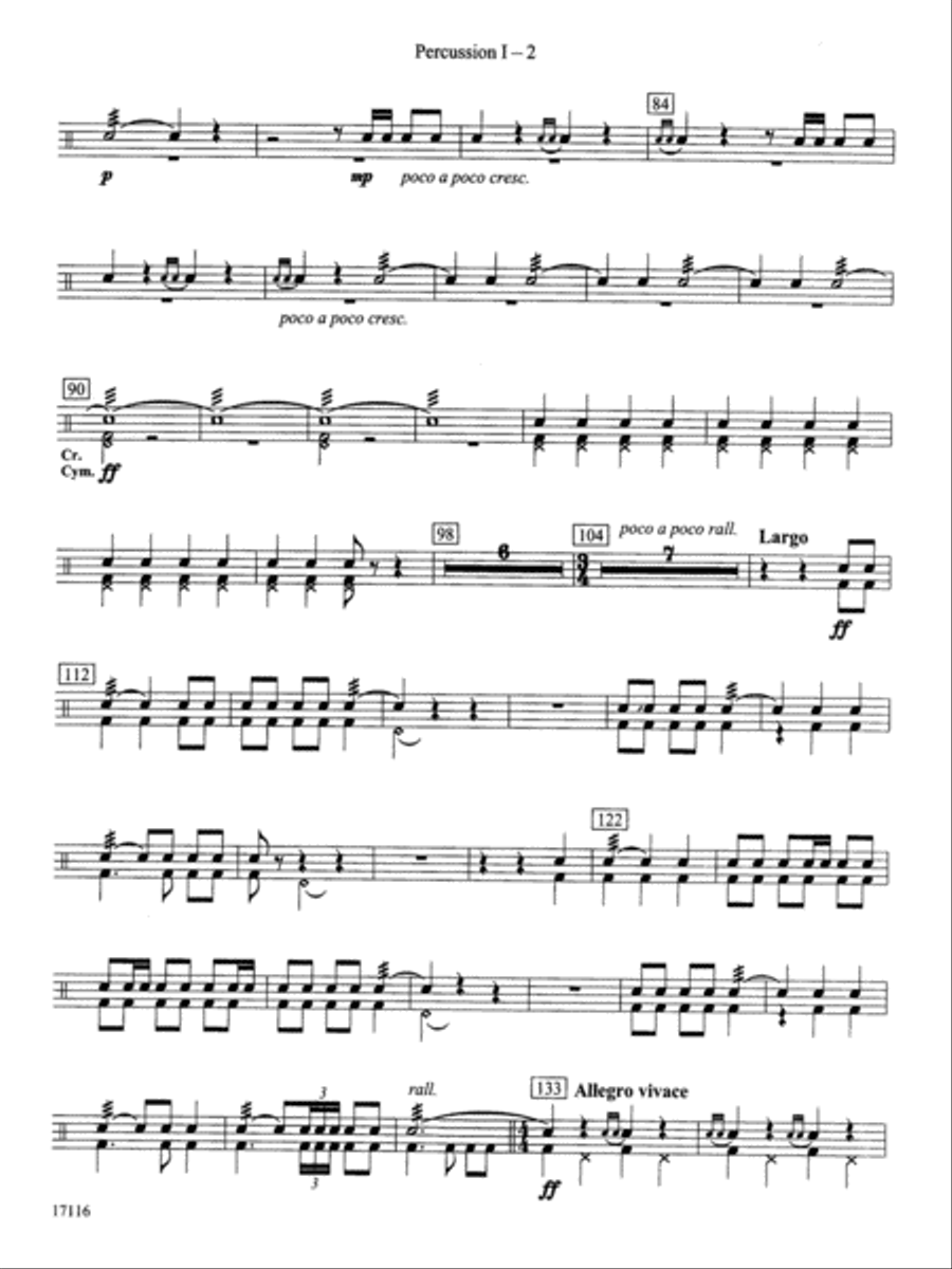 1812 Overture: 1st Percussion Concert Band scores gallery preview page 2