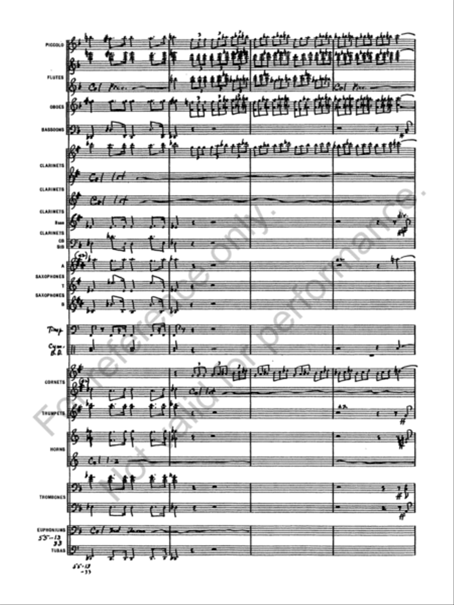Symphony No. 4 Concert Band scores gallery preview page 15