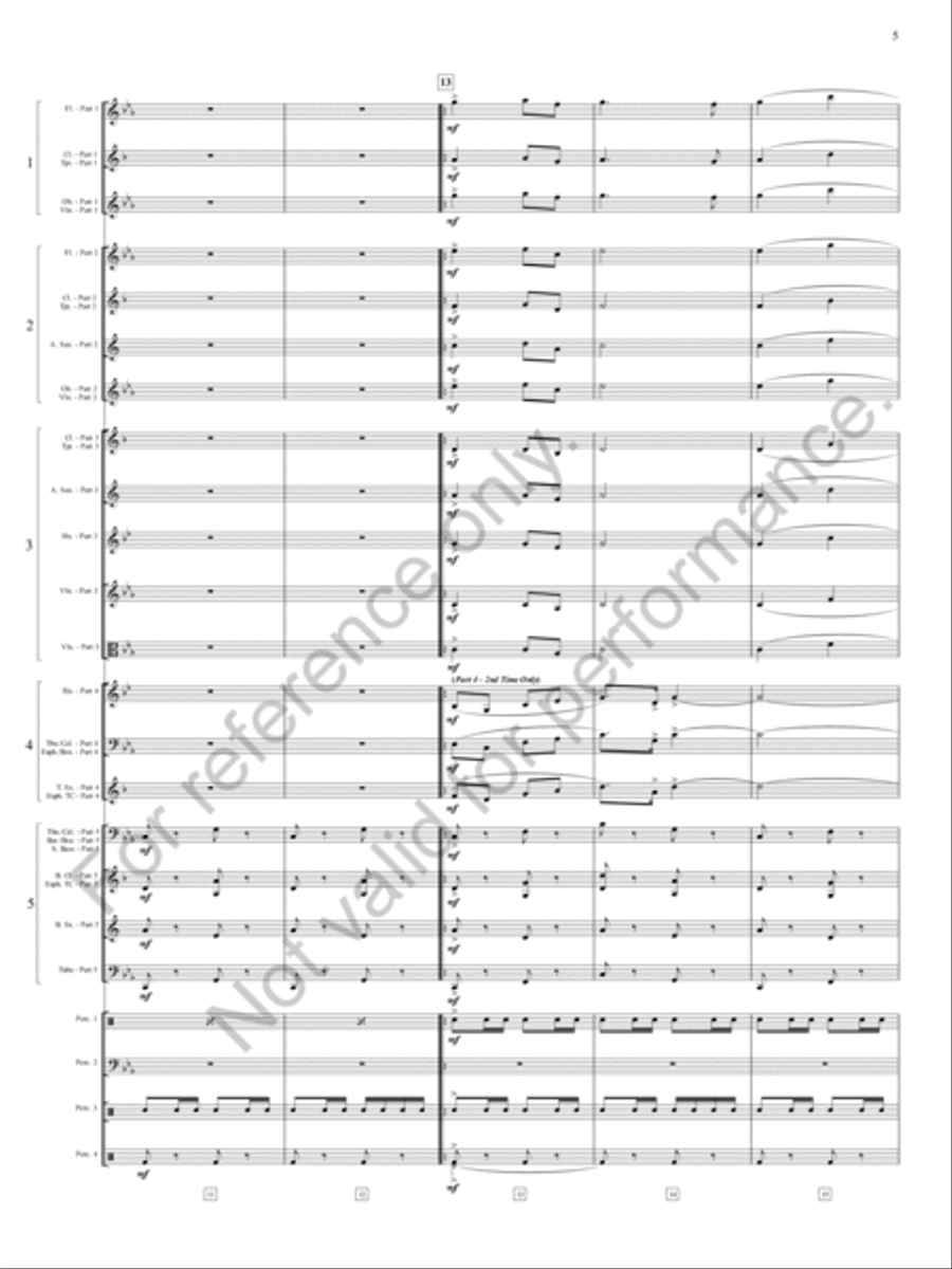 Zia, Zia! Zia, Zia! Concert Band scores gallery preview page 6