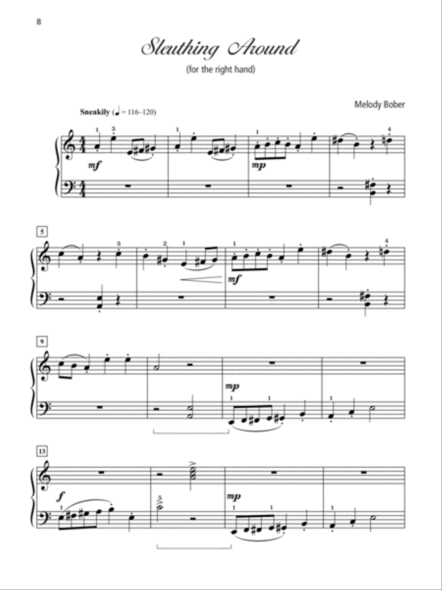 Grand One-Hand Solos for Piano, Book 4 Piano Solo scores gallery preview page 8