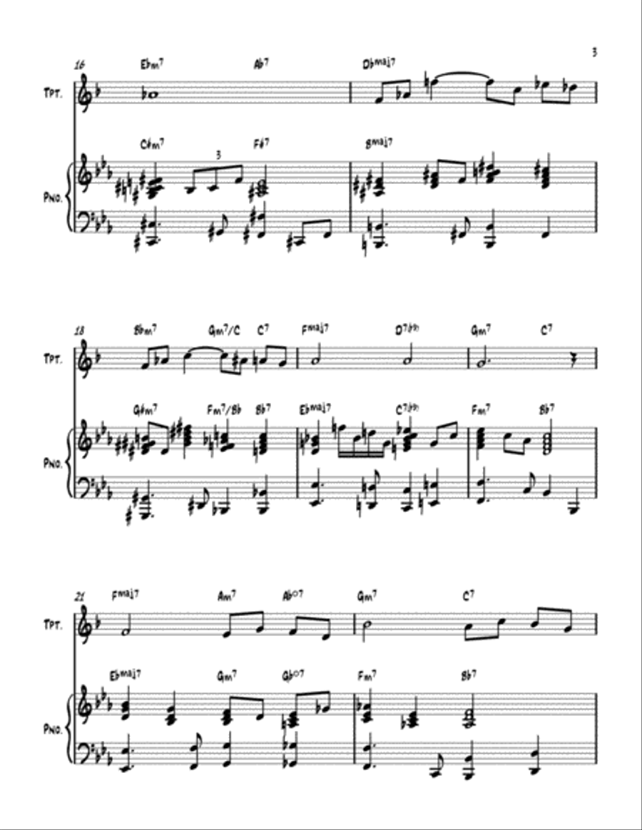 Smoke Gets In Your Eyes Smoke Gets In Your Eyes Trumpet Solo scores gallery preview page 3