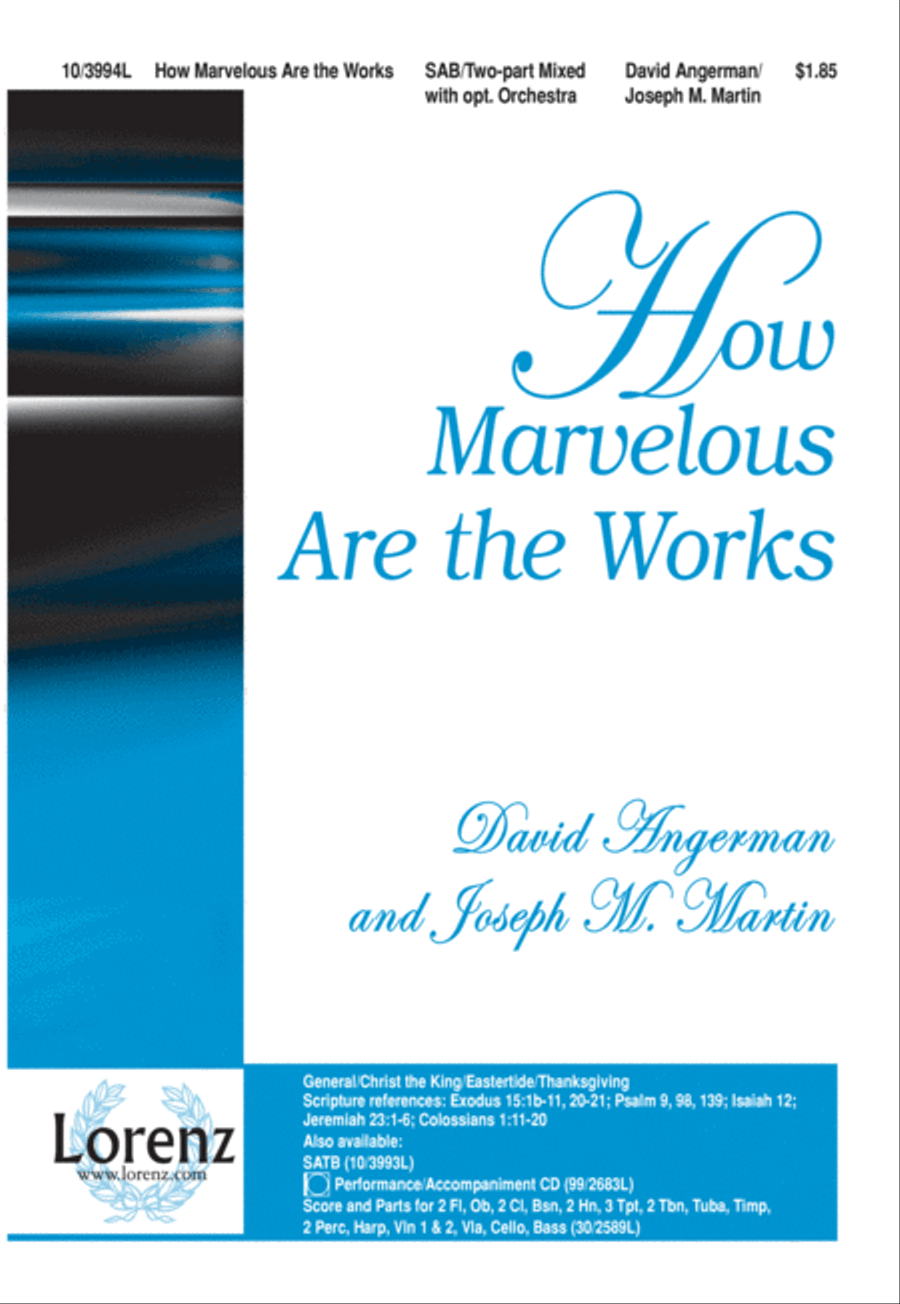 How Marvelous Are the Works 3-Part scores gallery preview page 2