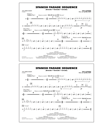 Spanish Parade Sequence - Aux Percussion