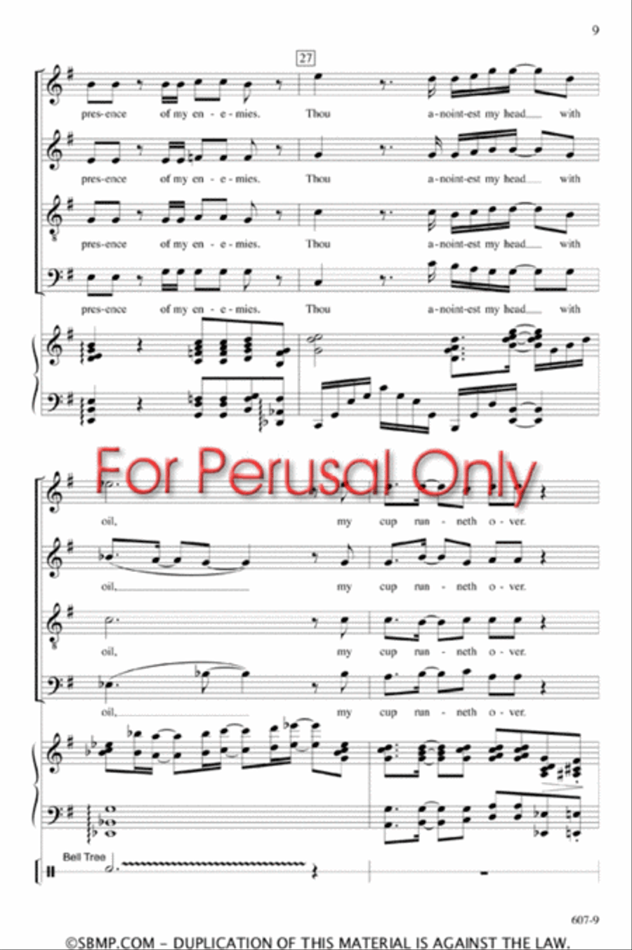Beside the Still Waters - SATB Octavo 4-Part scores gallery preview page 8