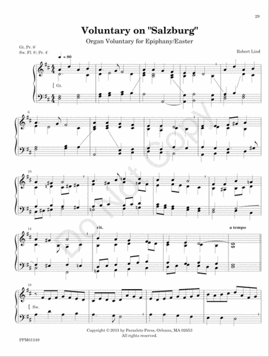 Organ Works for the Church Year Organ scores gallery preview page 35