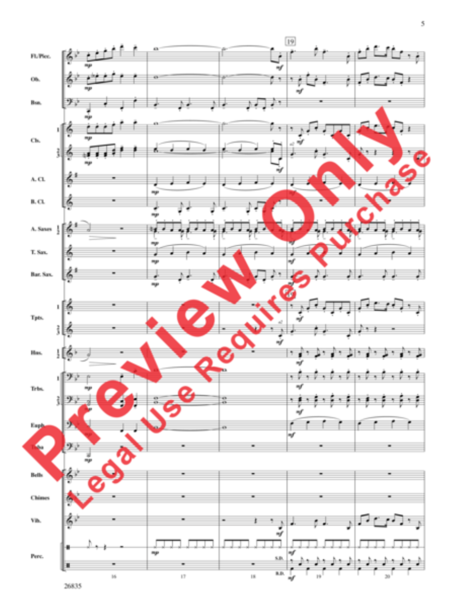 Snow Day Celebration! Concert Band scores gallery preview page 6