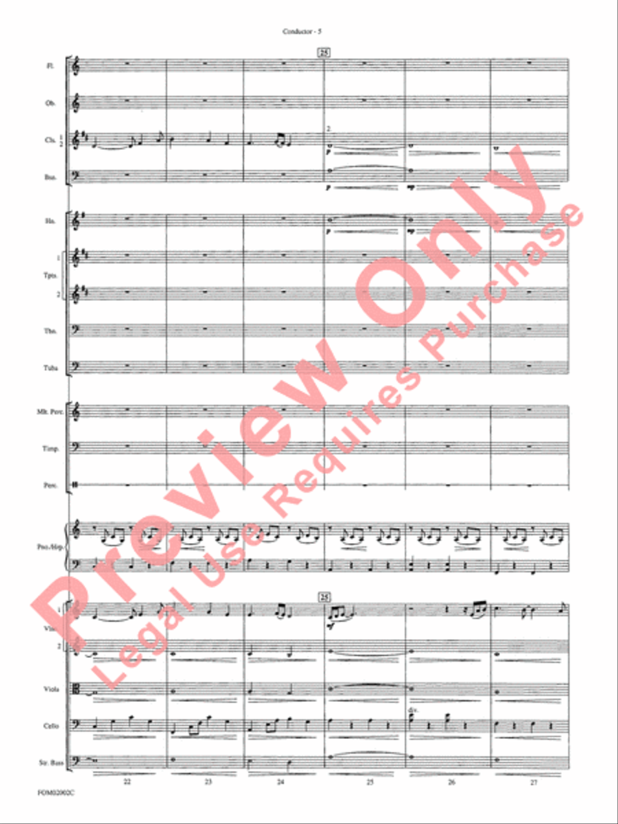 The Lord of the Rings - The Fellowship of the Ring Full Orchestra scores gallery preview page 8