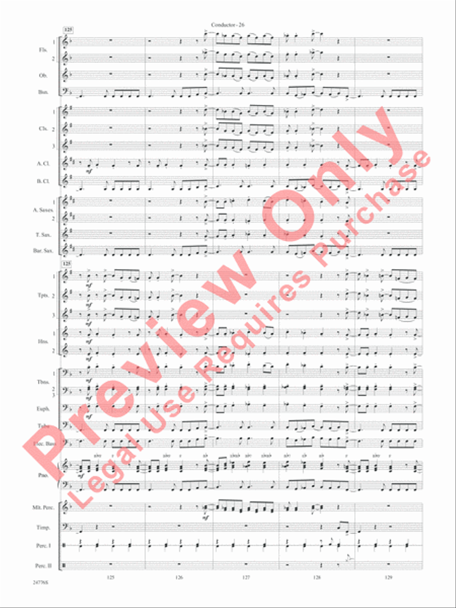 Rolling Stones: The Music Tour Concert Band scores gallery preview page 29