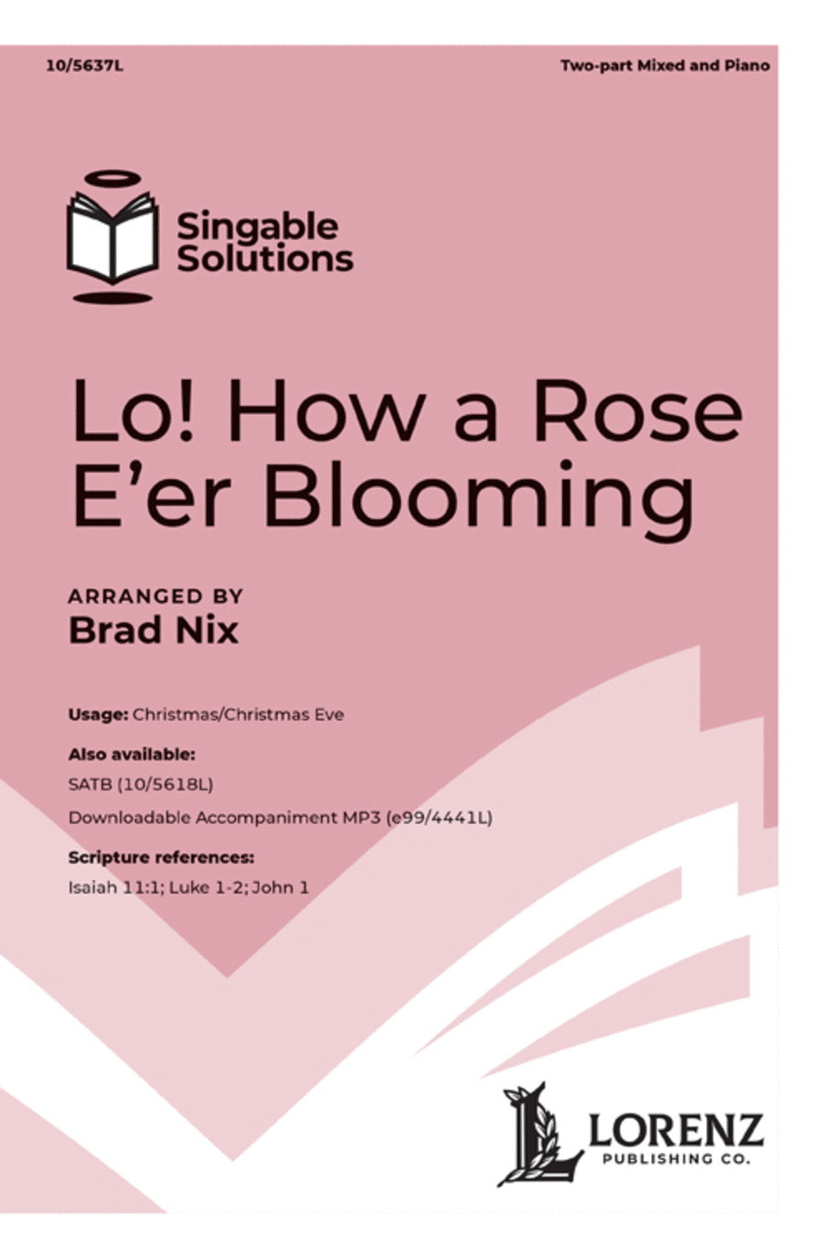 Lo! How a Rose E'er Blooming 2-Part scores gallery preview page 1