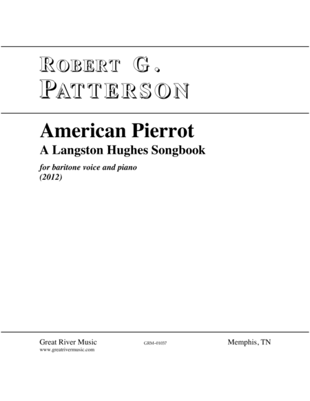 American Pierrot: A Langston Hughes Songbook