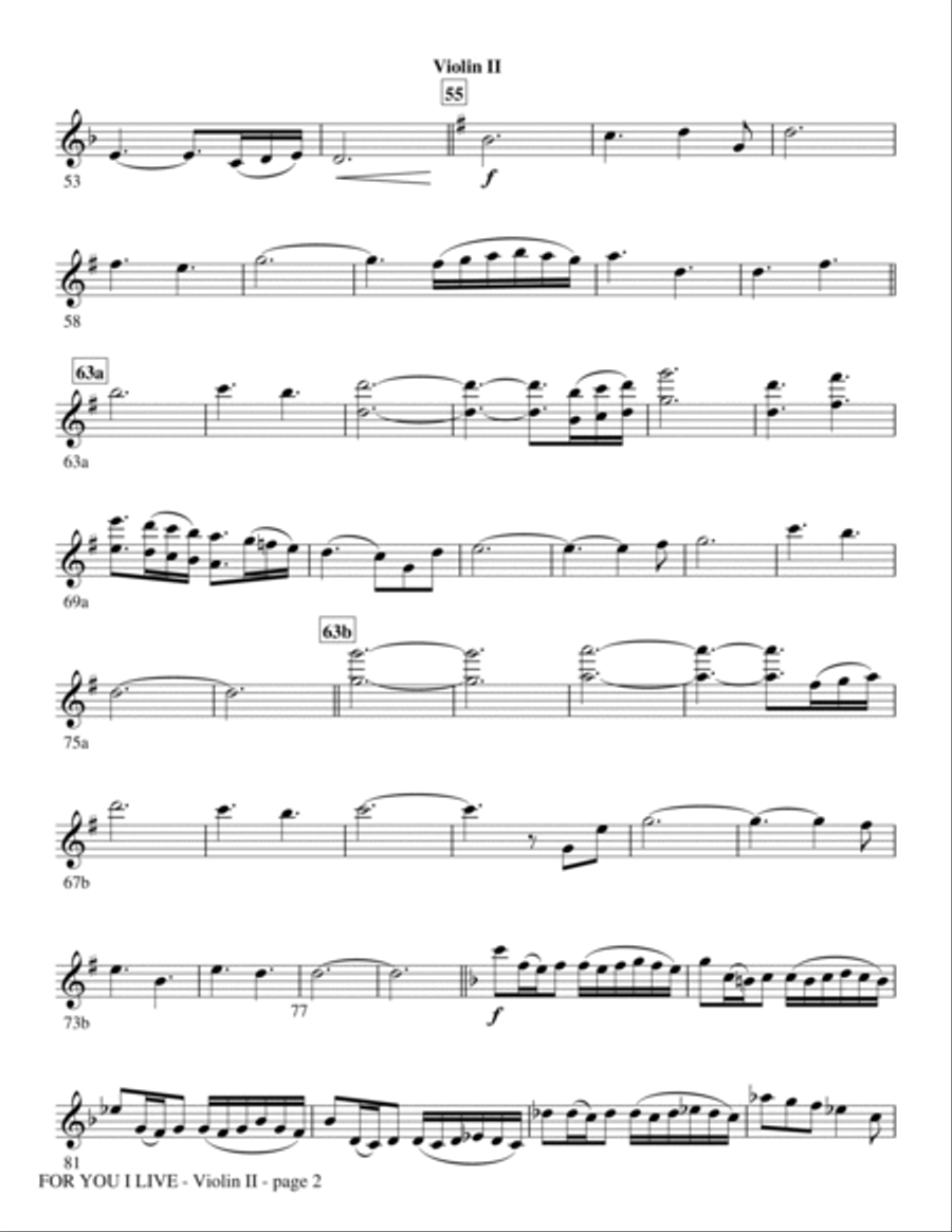 For You I Live - Viola Choir scores gallery preview page 2