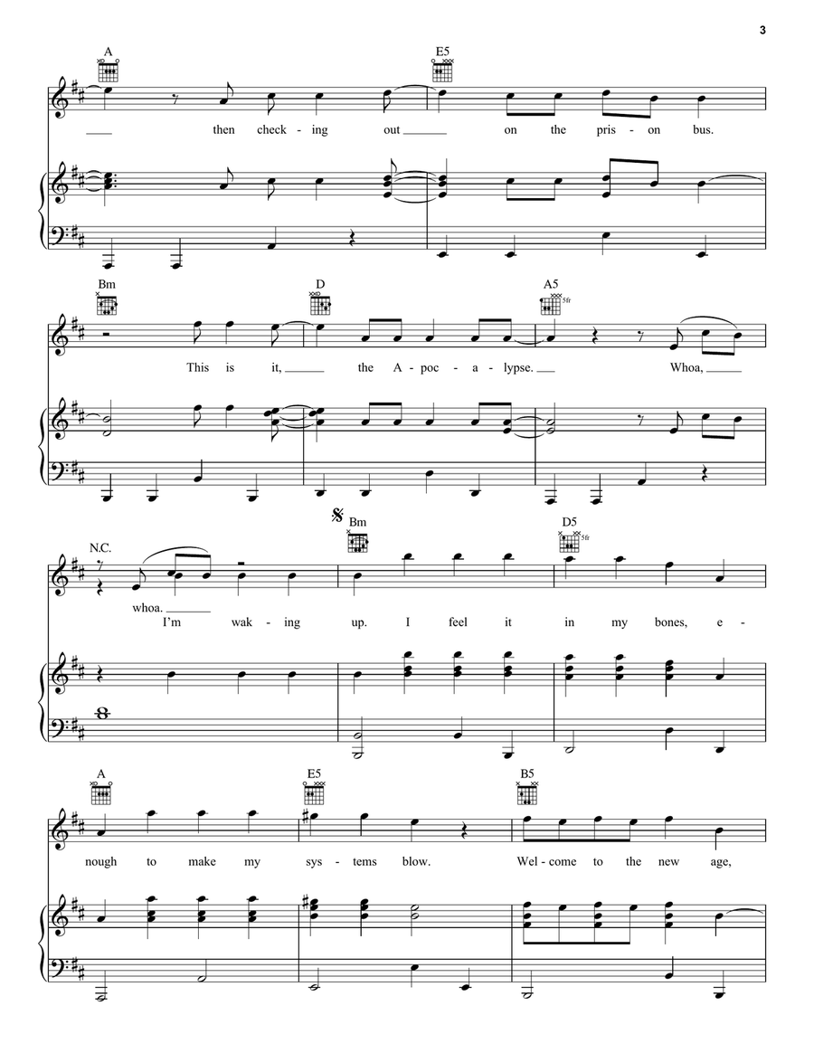 Radioactive Acoustic Guitar scores gallery preview page 3