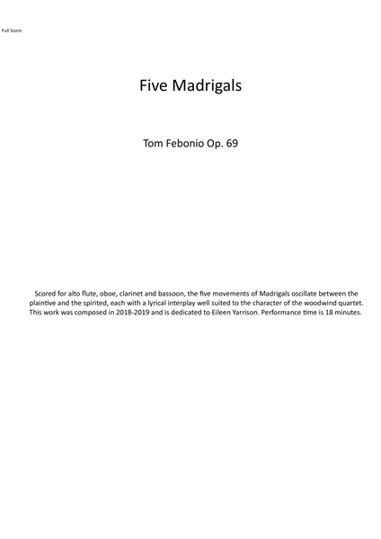 Five Madrigals