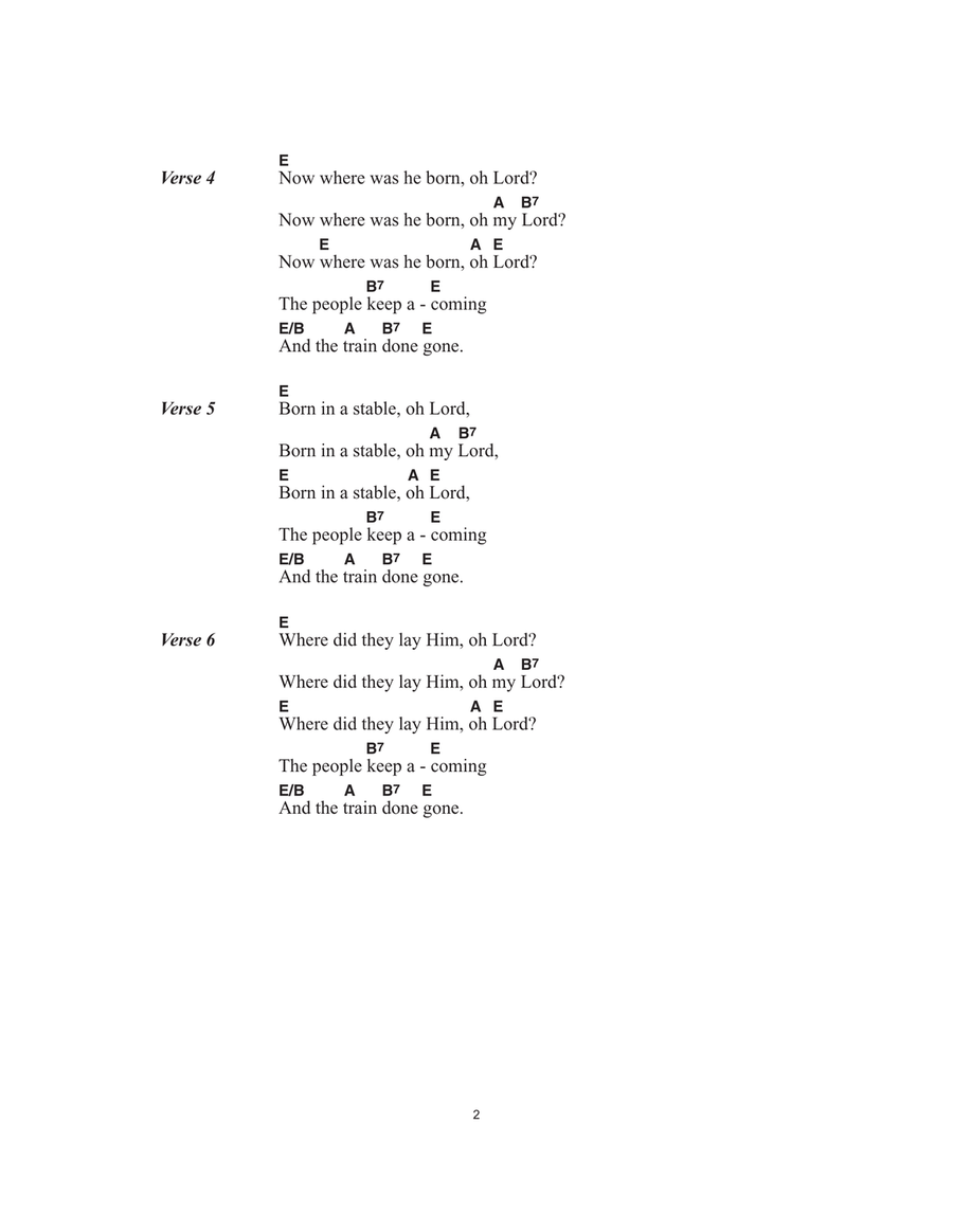 Mary Had A Baby Guitar scores gallery preview page 2