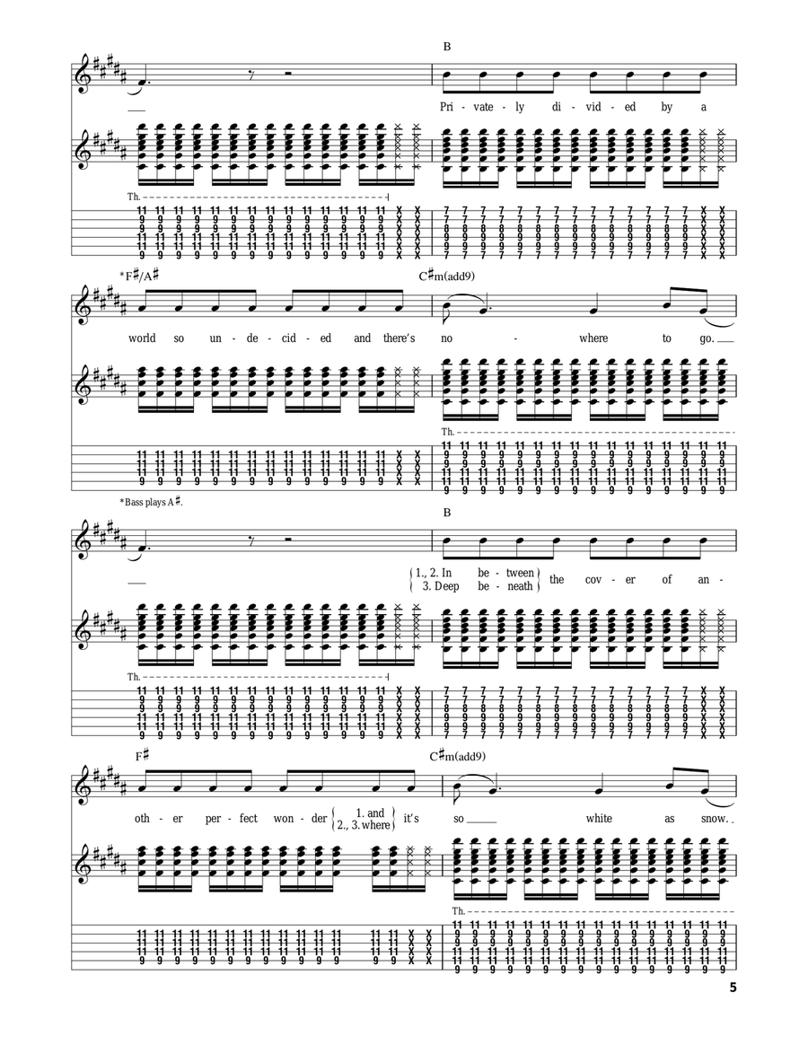 Snow (Hey Oh) Acoustic Guitar scores gallery preview page 5