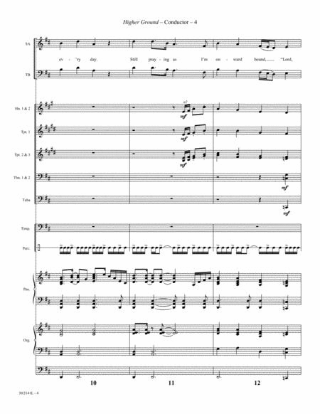 Higher Ground - Organ, Brass and Percussion Score/Parts