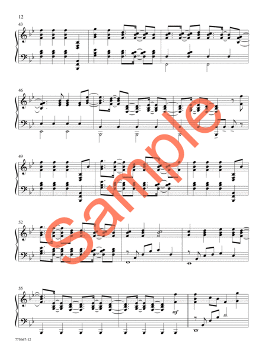 God So Loved Piano Solo scores gallery preview page 11