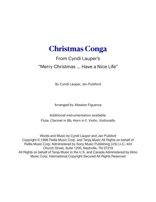 Book cover for Christmas Conga